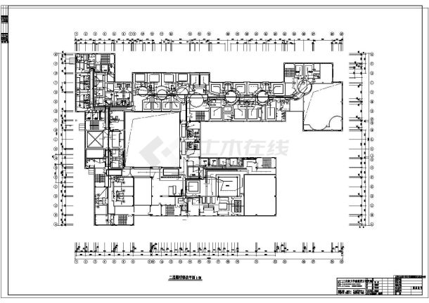 某酒店内部娱乐城装修照明cad施工图纸-图二