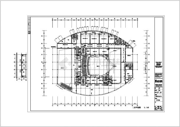 某会议中心、市民文化中心建筑工程非常标准CAD图纸设计-图一