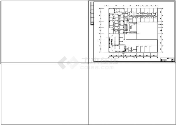 北京xx洗浴会馆中央空调工程安装施工设计cad图纸-图二