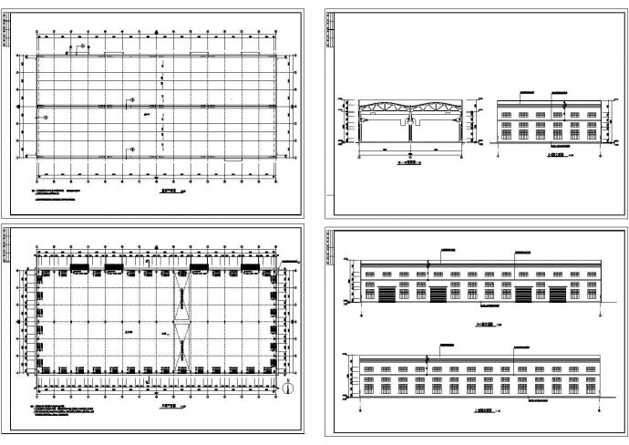 某工厂单层轻钢结构厂房车间设计cad全套建筑施工图（甲级院设计）_图1