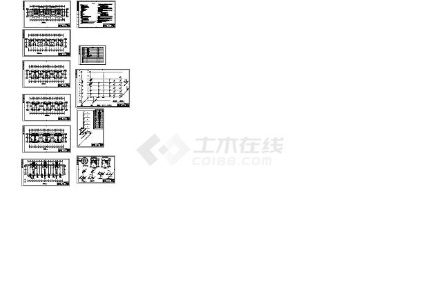 安徽某住宅楼给排水施工图CAD-图一