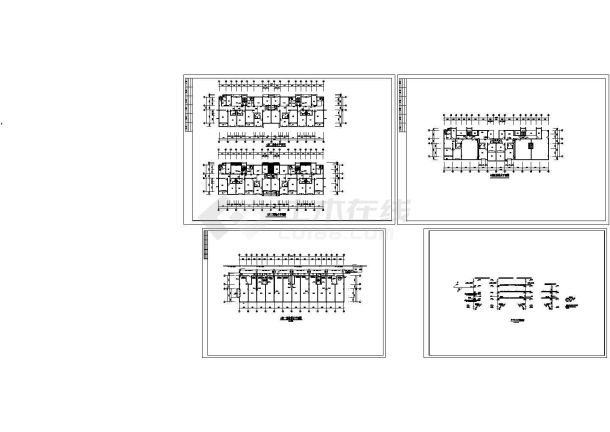 四层某古街A座住宅楼给排水设计施工图-图一