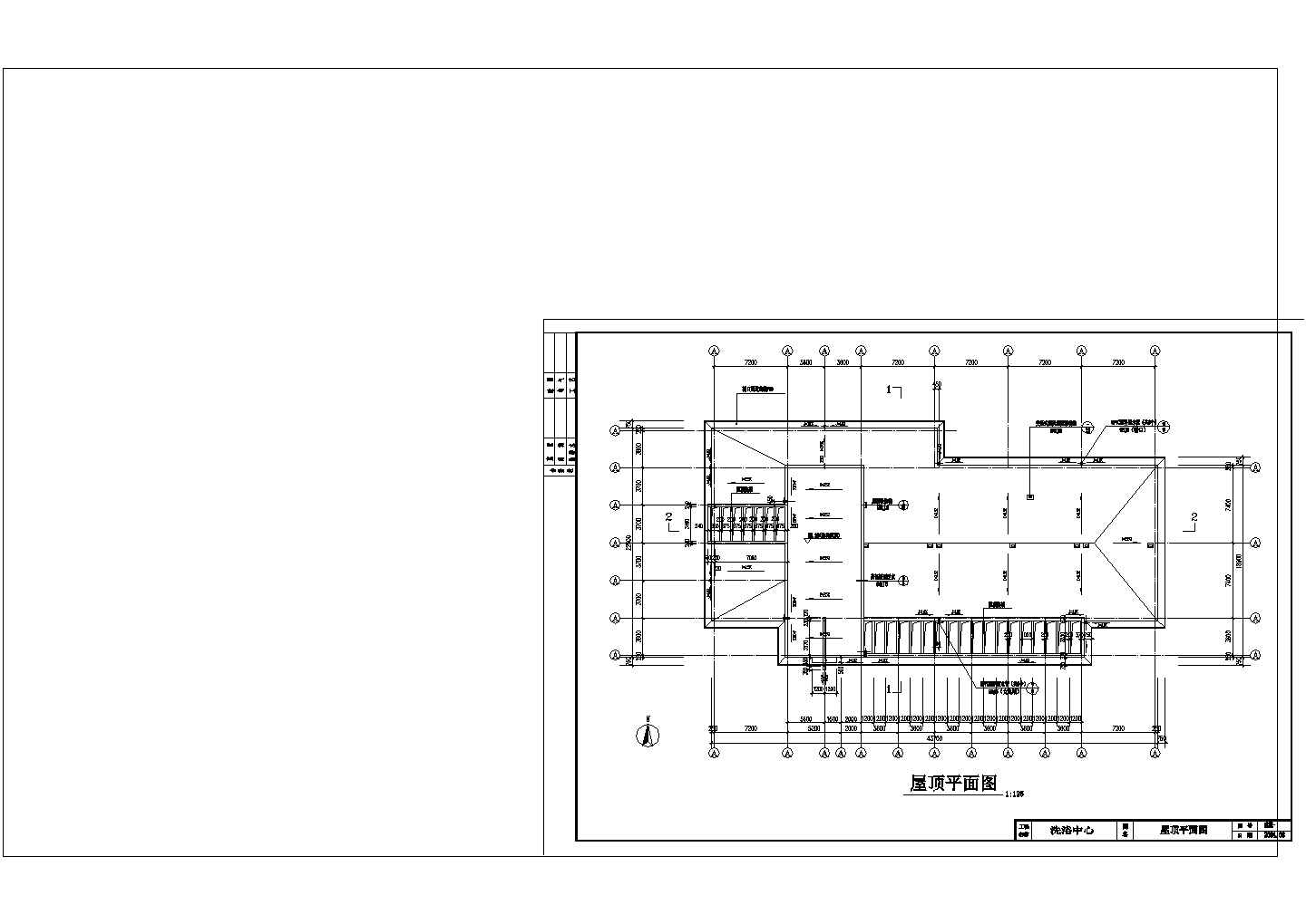 洗浴中心全套建施图非常标准CAD图纸设计
