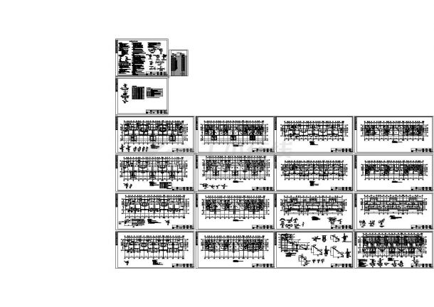 [山东]五层带阁楼砌体宿舍结构施工图CAD-图二