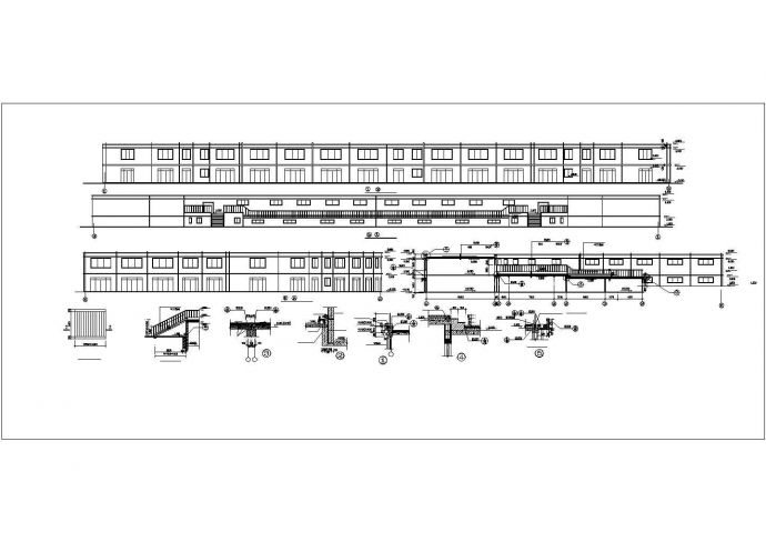 北京某大学活动馆1500平米2层框架结构艺术舞台CAD设计图纸_图1