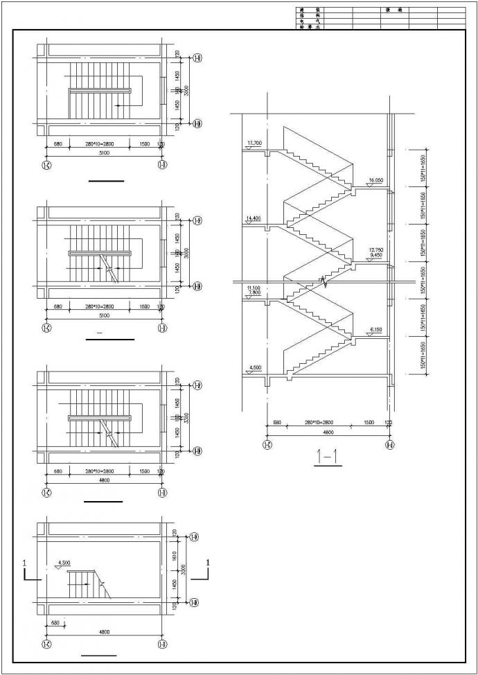 振华新村住宅结构设计CAD图纸_图1
