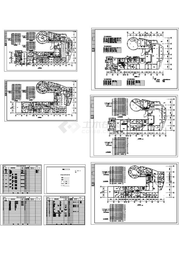 两层医院类似J型医技楼电气设计施工图-图一