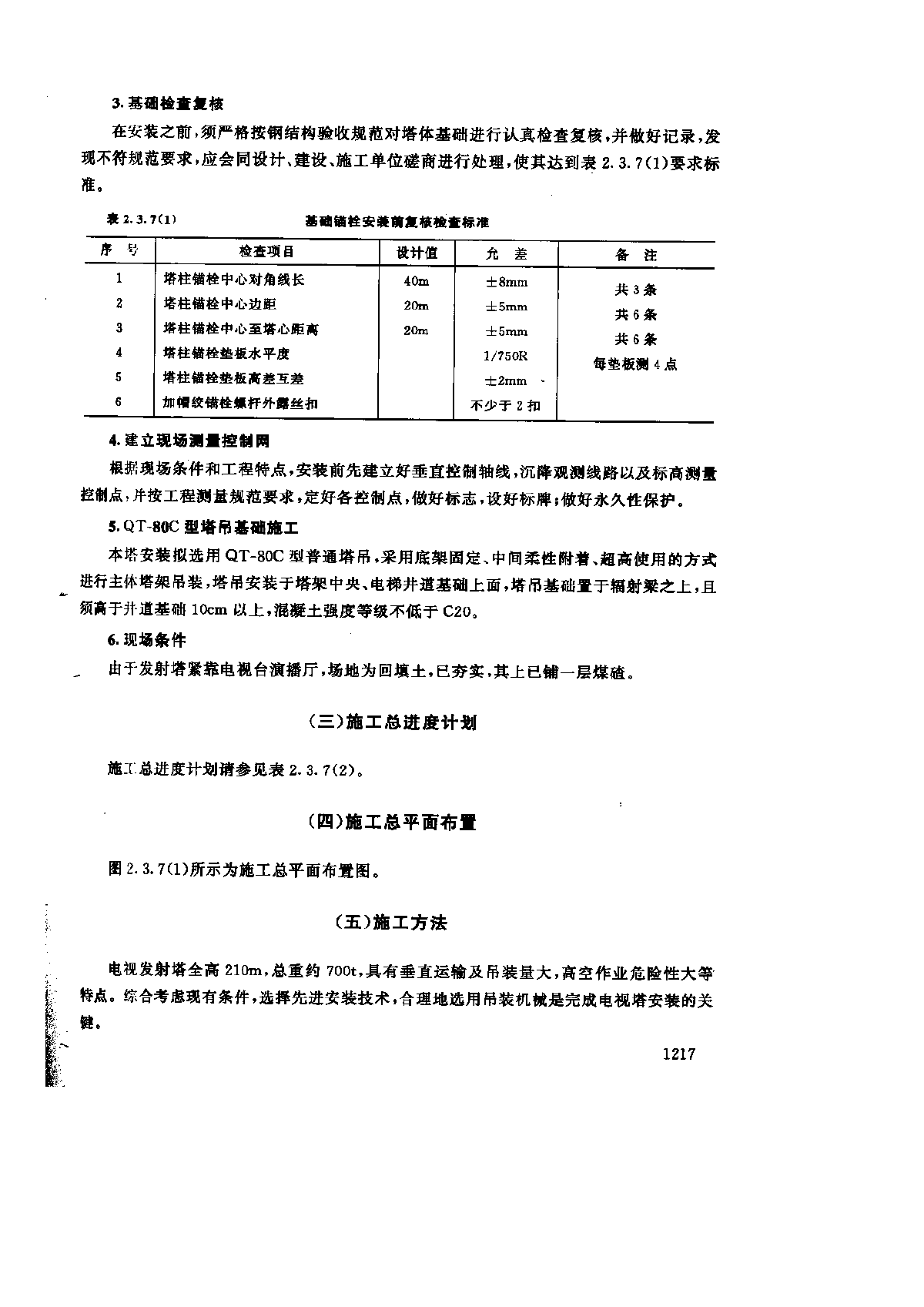 湖南电视发射塔安装工程施工组织设计施工组织设计-图二