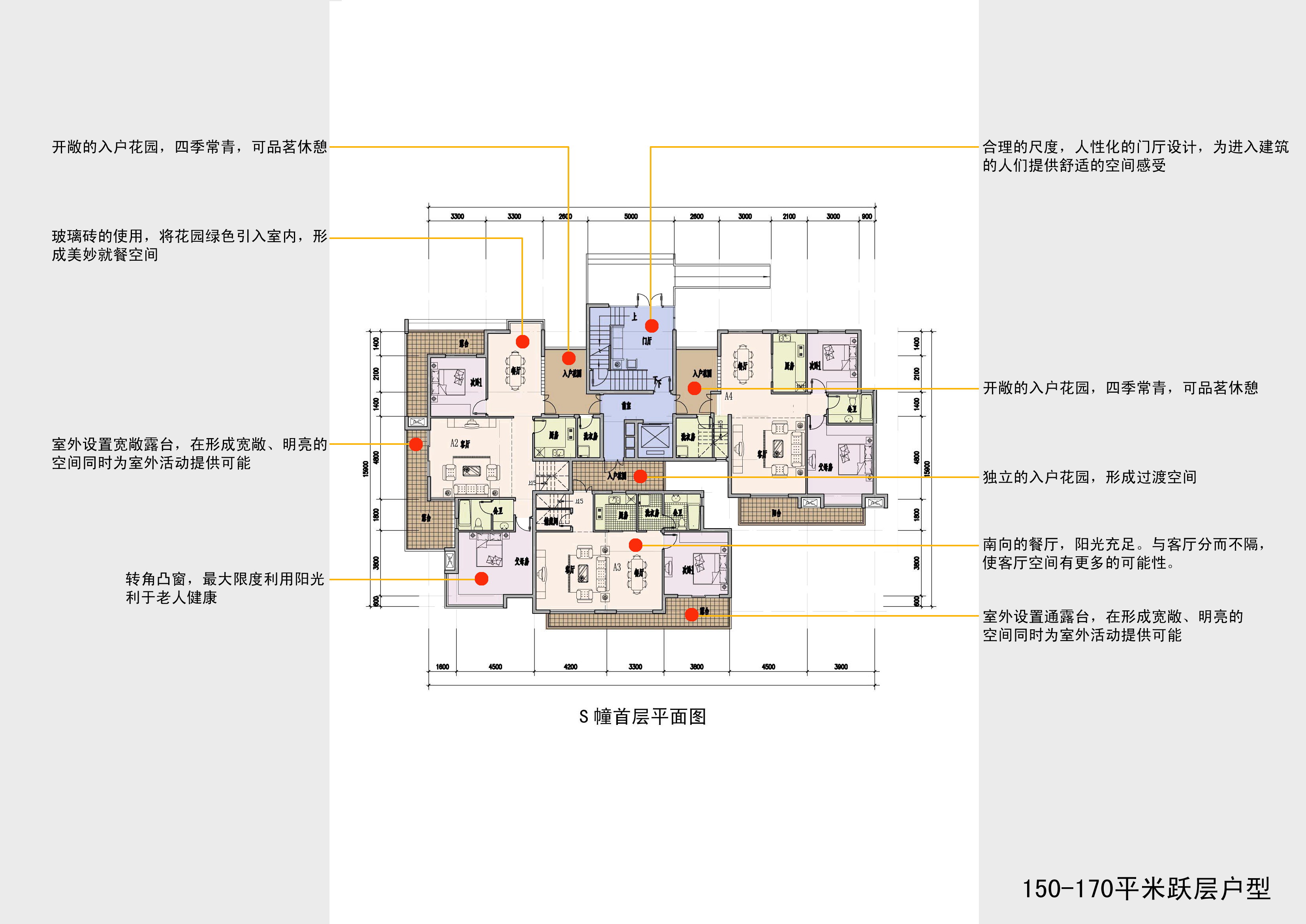 高层（16层-33层）跃层大户型设计图