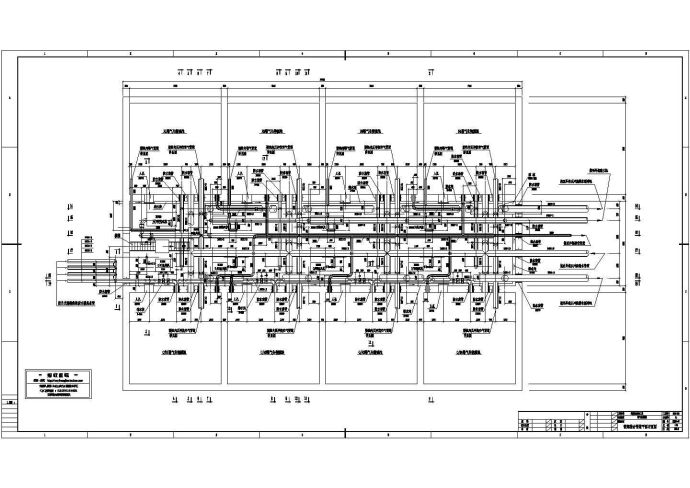 某2万吨曝气生物滤池工艺设计CAD图纸_图1