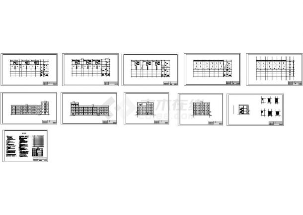 某2316㎡4层局部3层幼儿园毕业设计图纸（计算书、建筑、结构图）-图一