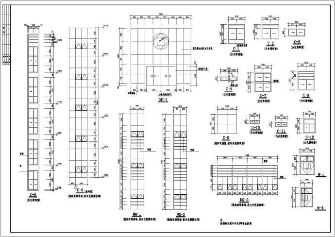 某中学六层框架结构综合实验楼设计cad全套建施图（含施工说明）_图1