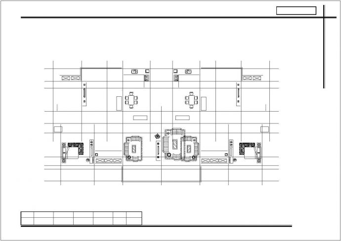 抚顺某小区住宅每户137平对称户型设计CAD图纸（1梯2户/2种方案）_图1