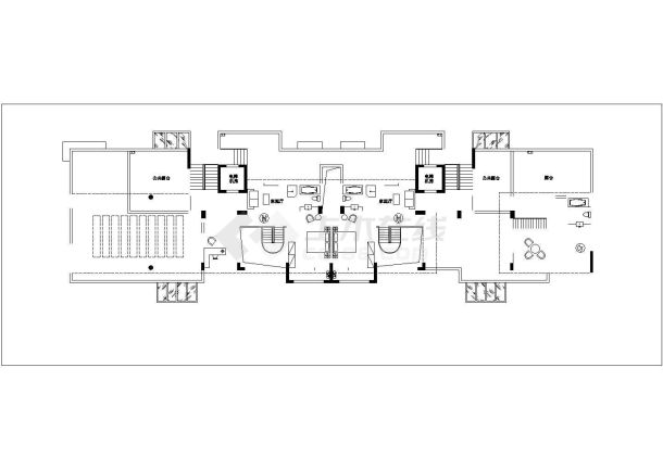 衢州某小区区4400平9层高档住宅楼平面设计CAD图纸（1梯4户）-图一