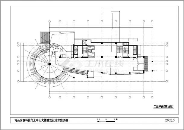 广西南宁同方公司钢结构厂房设计CAD图-图一