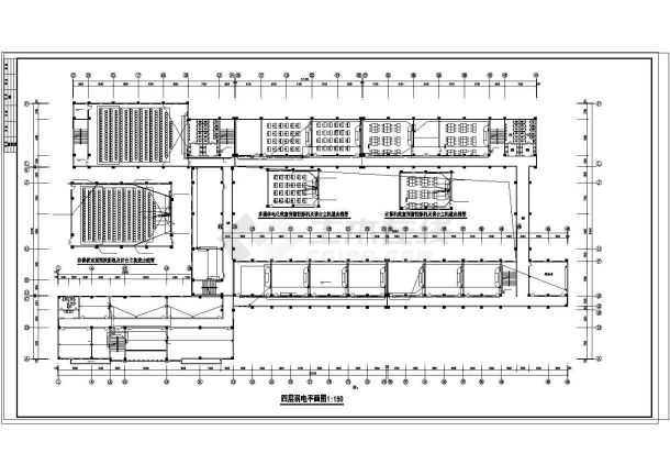 某中学教学楼全套电气设计施工cad图纸-图二