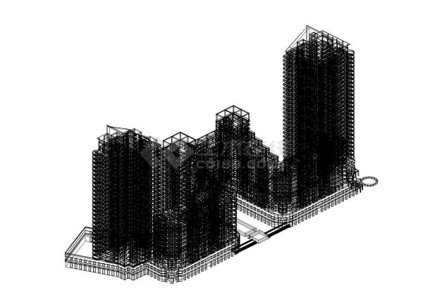 [广场建筑图纸]-[广东]-东莞市万科城市广场建筑方案及cad图纸设计-图一