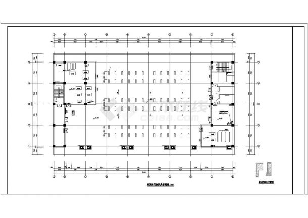 [广西]产业园生产楼给排水消防施工图（冷却塔补水系统 空调凝结水系统） cad图纸-图二