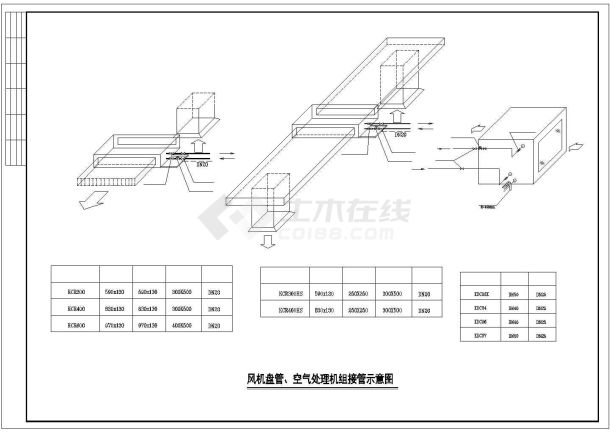 酒店空调系统全套设计cad施工图纸-图二