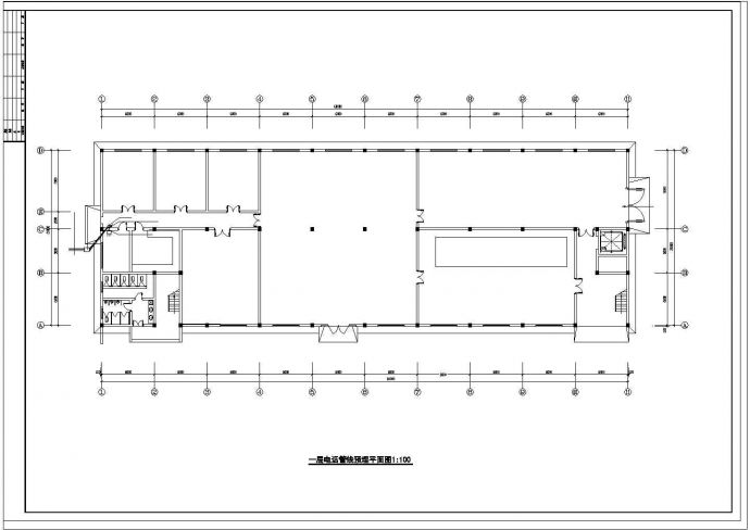完整某工厂电气设计cad施工方案图_图1