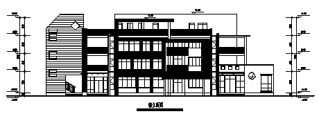 某市四层幼儿园教学综合楼建筑施工cad图，共九张-图一