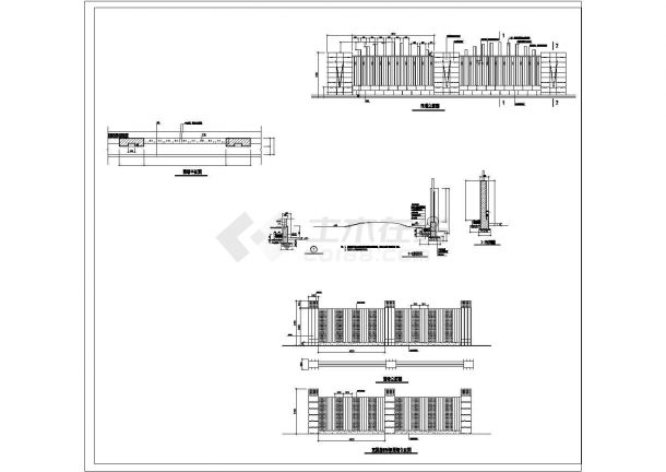 围墙栏杆详细设计CAD图块大集全套-图二