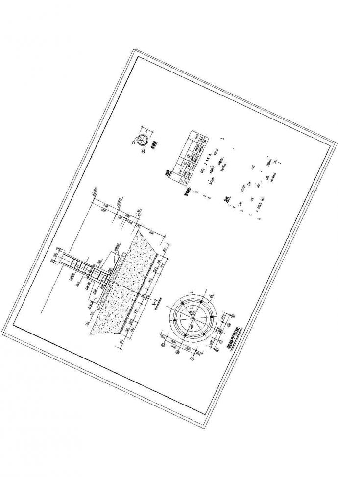 一整套古建筑圆亭cad建筑设计施工图纸_图1
