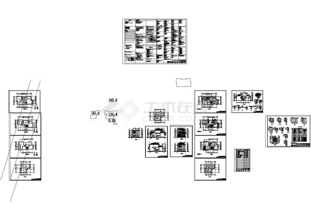 三层欧式建筑别墅方案文本 （效果图+CAD）-图一