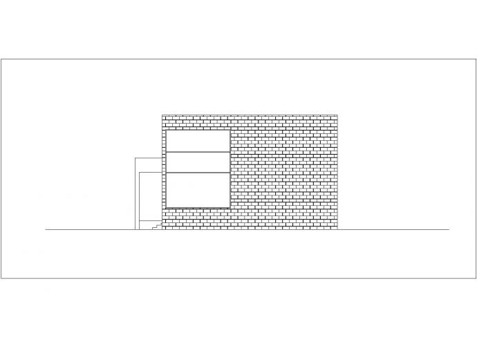 xx中学1400平米2层砖混结构音乐教室+宿舍楼平立面设计CAD图纸_图1