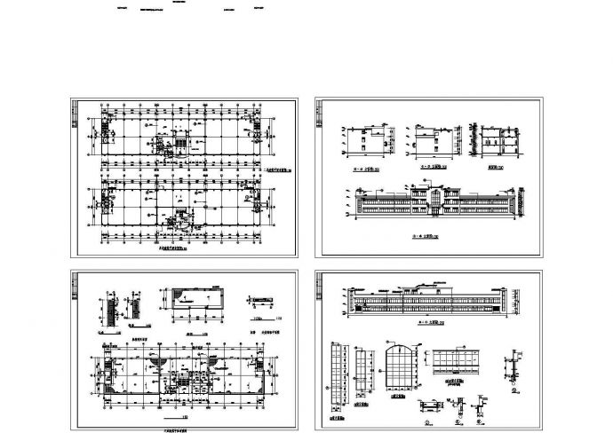 某三层框架结构工业厂房设计cad全套建筑平立剖面施工图（甲级院设计）_图1