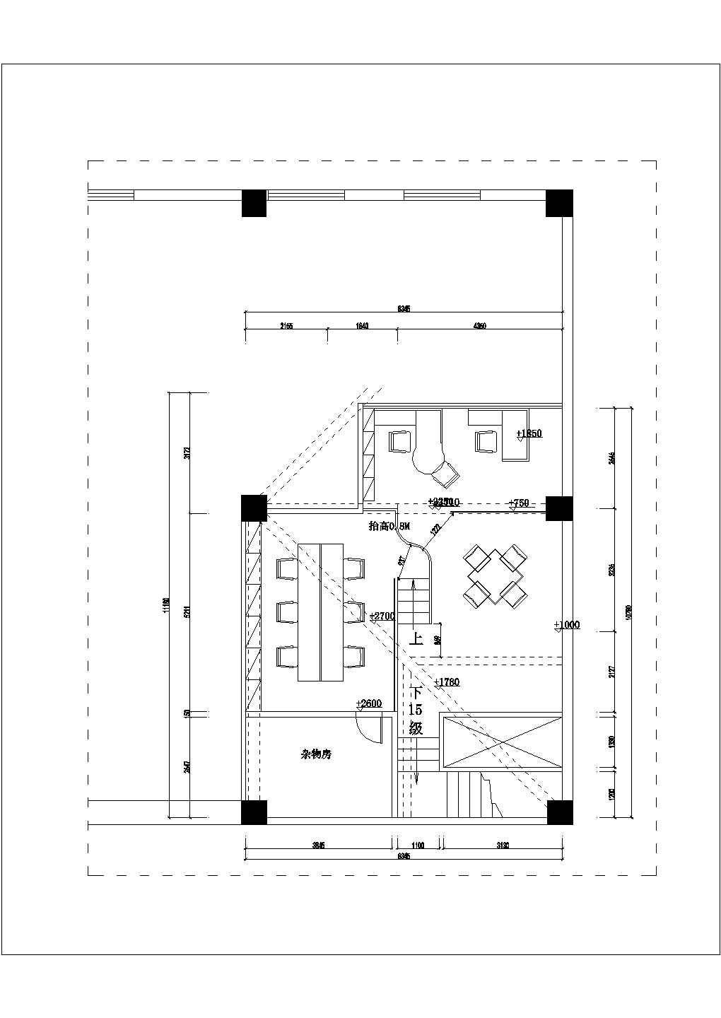 东莞峰景高尔夫会所室内装饰设计cad全套施工图(含效果图)