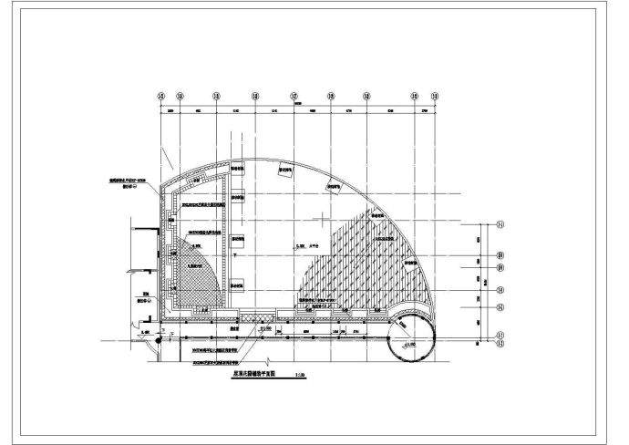 某建筑的屋顶花园施工规划CAD图纸_图1