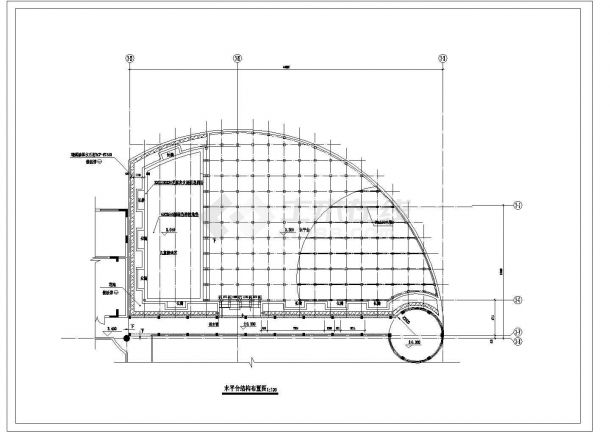 某建筑的屋顶花园施工规划CAD图纸-图二