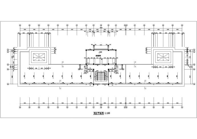 兰州xx小学2900平米左右3+1层框架结构教学楼建筑设计CAD图纸_图1