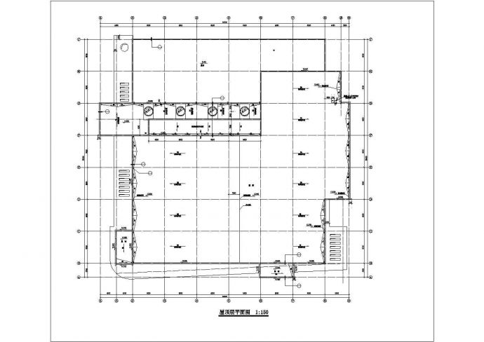 北京xx小学3700平米3层框架结构教学楼平立剖面设计CAD图纸_图1