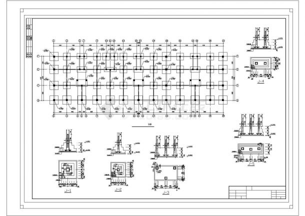 【6层】六层大型框架住宅楼的设计CAD详图-图一