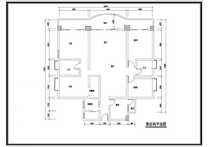 家居详细平面立面装修cad设计施工图_图1