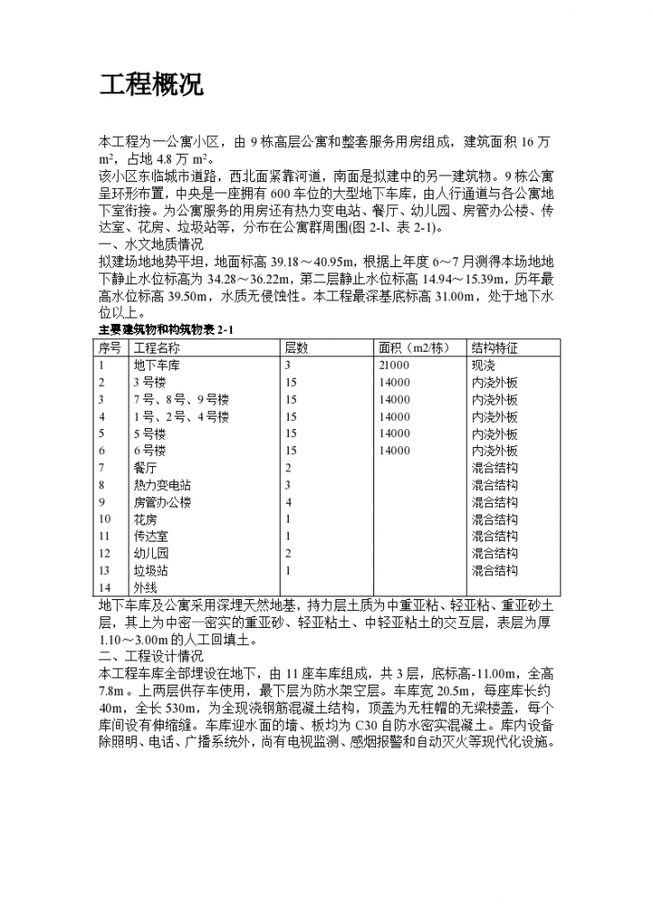 某地9栋高层公寓群施工组织设计-图二