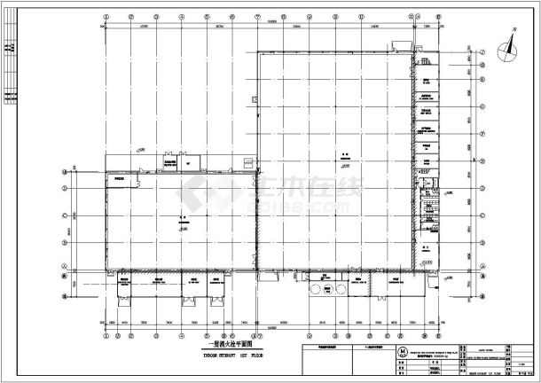 厂房设计_上海某工业厂房及仓库给排水消防图纸cad图纸-图二