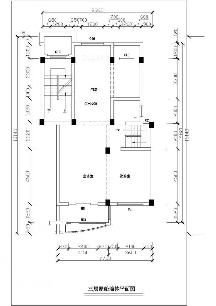 精细整套室内家装cad设计平面施工图布置图_图1