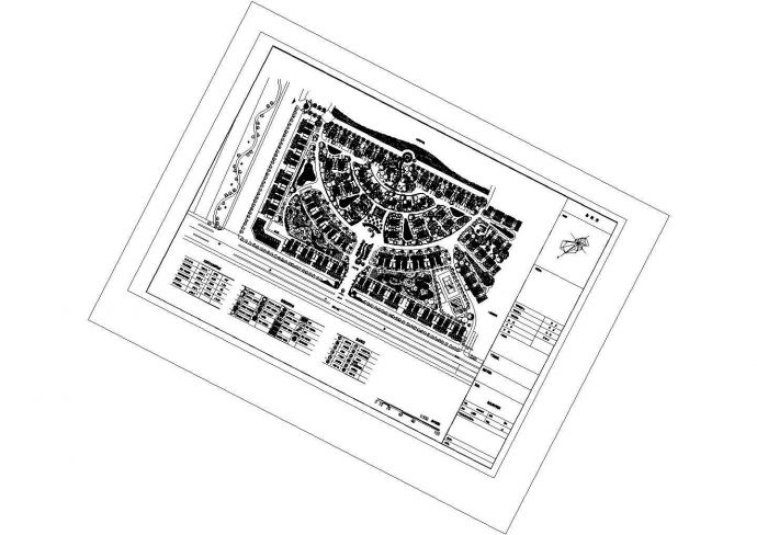 别墅绿化规划图纸cad(含平面图）_图1