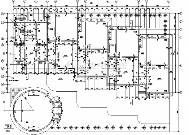 宝贝乐园1层831平米小区幼儿园建施cad图纸，含设计说明-图一