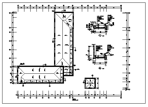 2500平方米某二层带坡顶幼儿园建筑设计cad图，共八张_图1