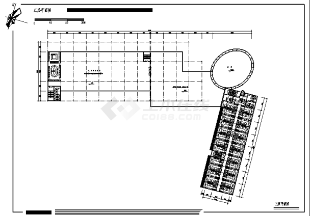 7层南京市长途汽车站综合楼建筑设计施工cad图纸-图一