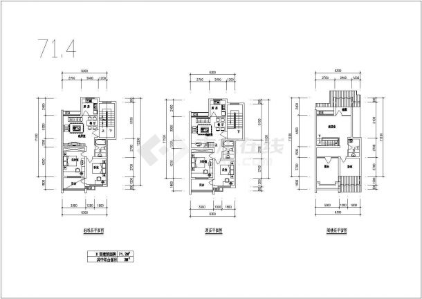 某小区精选高层套房户型详细方案设计施工CAD图纸-图一