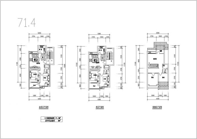 某小区精选高层套房户型详细方案设计施工CAD图纸_图1