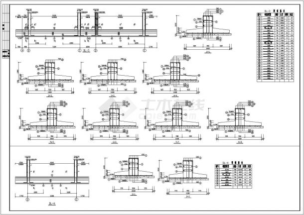 框架结构综合楼全套施工设计CAD图-图二