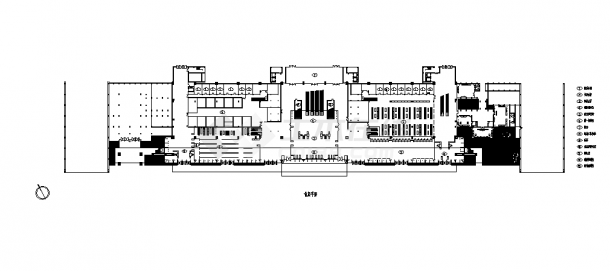 73924平米4层局部22层框剪结构市长途汽车客运总站设计施工cad图纸-图二