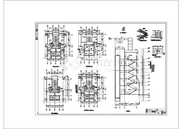 18层住宅楼土建装饰工程量计算（建筑、结构图、计算表、广联达）非常标准CAD图纸设计-图二