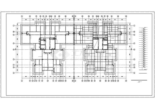 某高层配筋砌体剪力墙结构整套设计施工图纸-图二